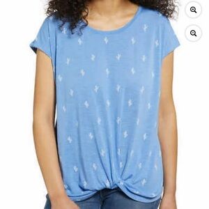 IZOD Short Sleeve Blue Cactus Tee